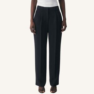 Wilfred Aritzia The Effortless Pant Size 2 Black Pleated Trouser Office $148